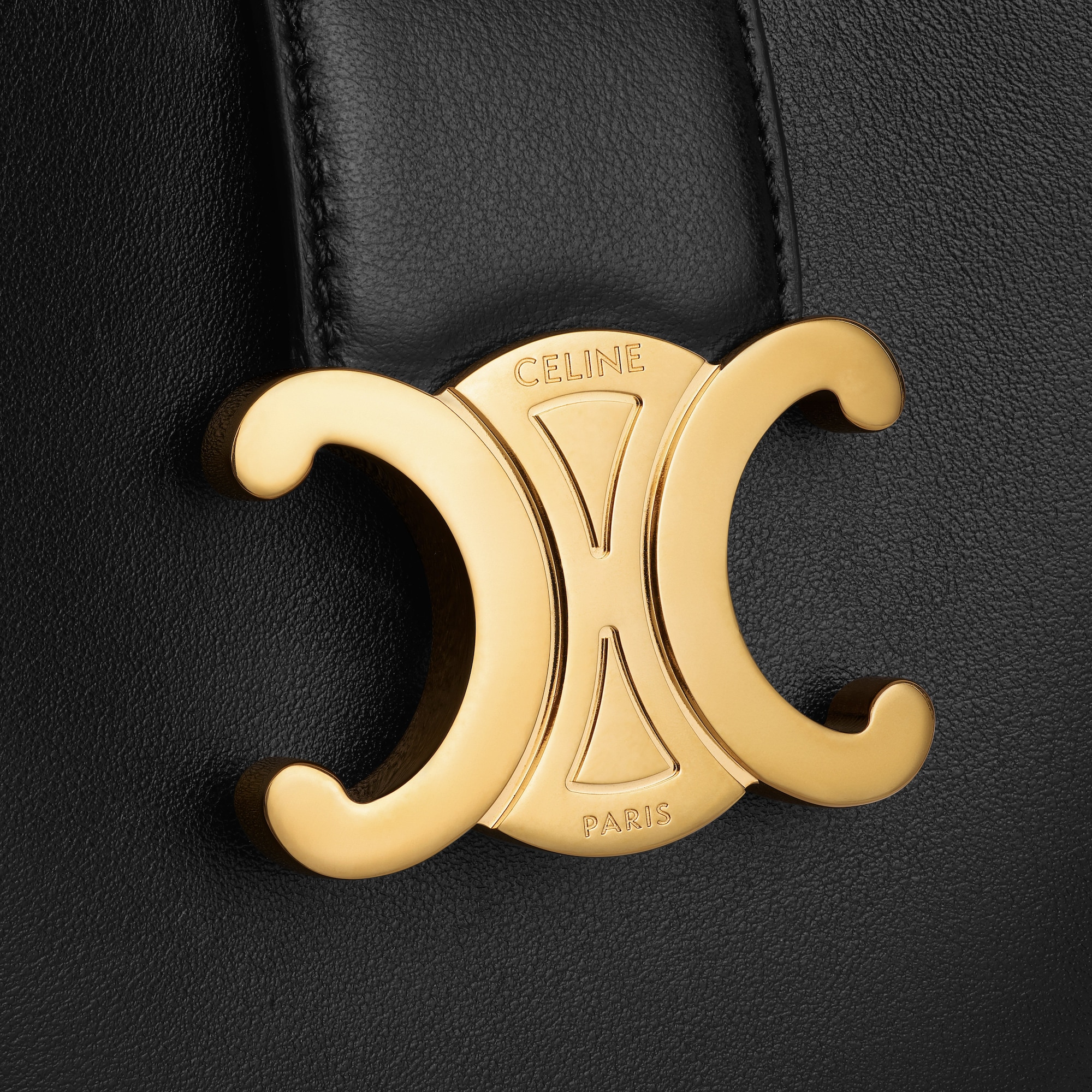 MINI BUCKET LOUISE IN SMOOTH CALFSKIN BLACK - Image 5